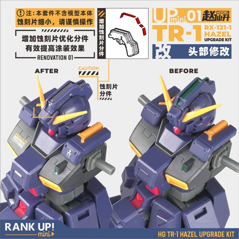 【Max模型小站】趙仙升 MINIUP01 HG海兹爾 R1 改件 AOZ鋼彈 迪坦斯鎮暴吉姆(不含本體)-細節圖5