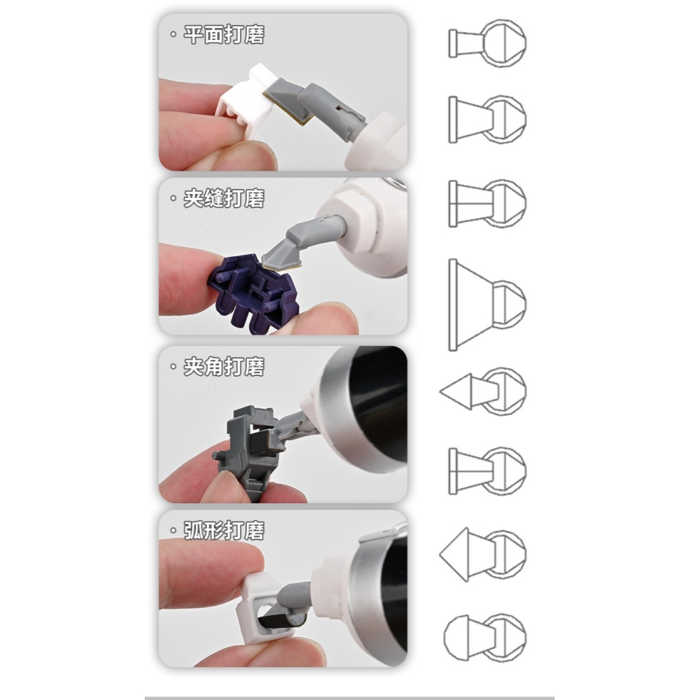 【Max模型小站】模式玩造 MS148 電動 往復式打磨機 兩檔頻率 快速水口打磨抛光-細節圖8