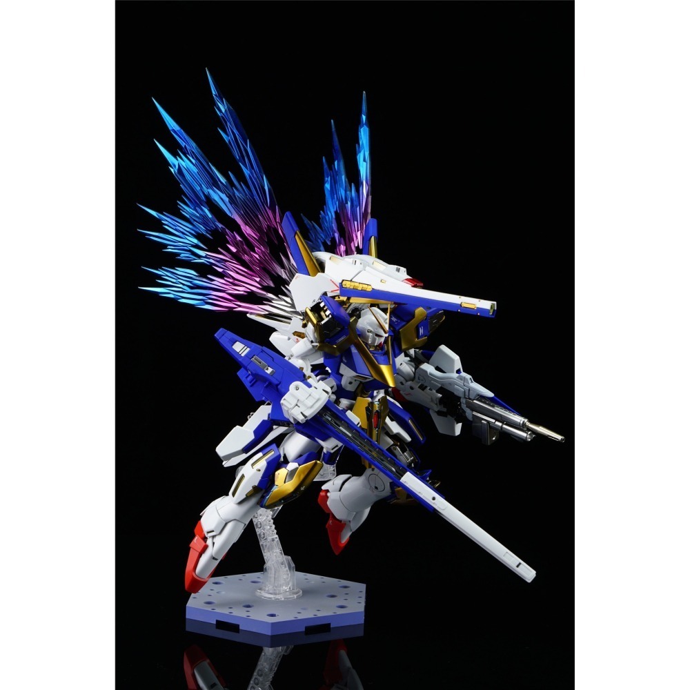 【Max模型小站】量子核心 MG V2 AB V鋼彈 卡版 光翼特效件 光之翼 透明漸變成品(不含本體)-細節圖5