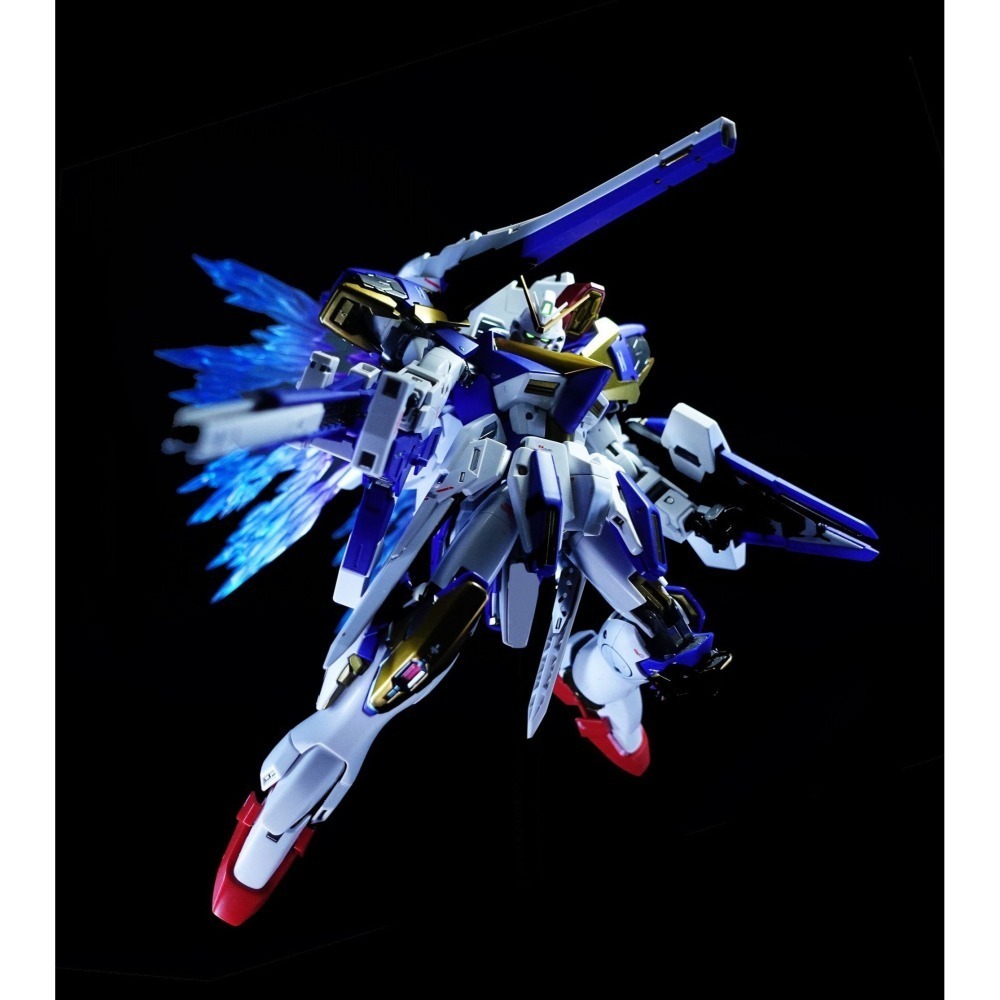 【Max模型小站】量子核心 MG V2 AB V鋼彈 卡版 光翼特效件 光之翼 透明漸變成品(不含本體)-細節圖2