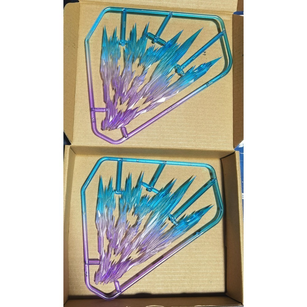 【Max模型小站】量子核心 MG V2 AB V鋼彈 卡版 光翼特效件 光之翼 透明漸變成品(不含本體)-細節圖4