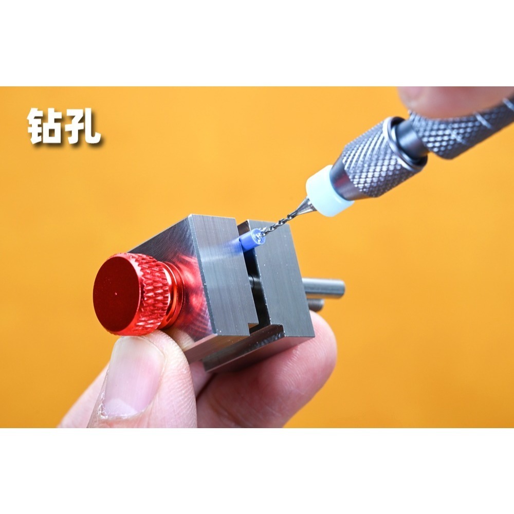 【Max模型小站】懶懶同學 304不銹鋼迷你台鉗 HIQPARTS平替 鋼彈模型手辦製作-細節圖4