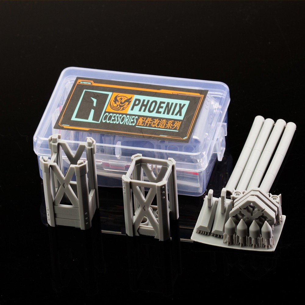 【Max模型小站】菲尼克斯 A-04 四連導彈發射器 RG HG 鋼彈薩克通用武器改件-細節圖2