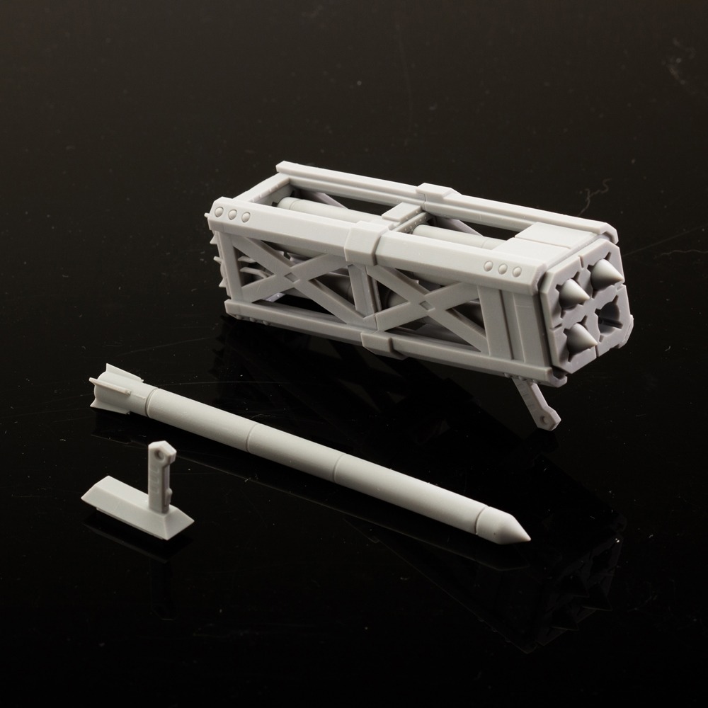 【Max模型小站】菲尼克斯 A-04 四連導彈發射器 RG HG 鋼彈薩克通用武器改件-細節圖3