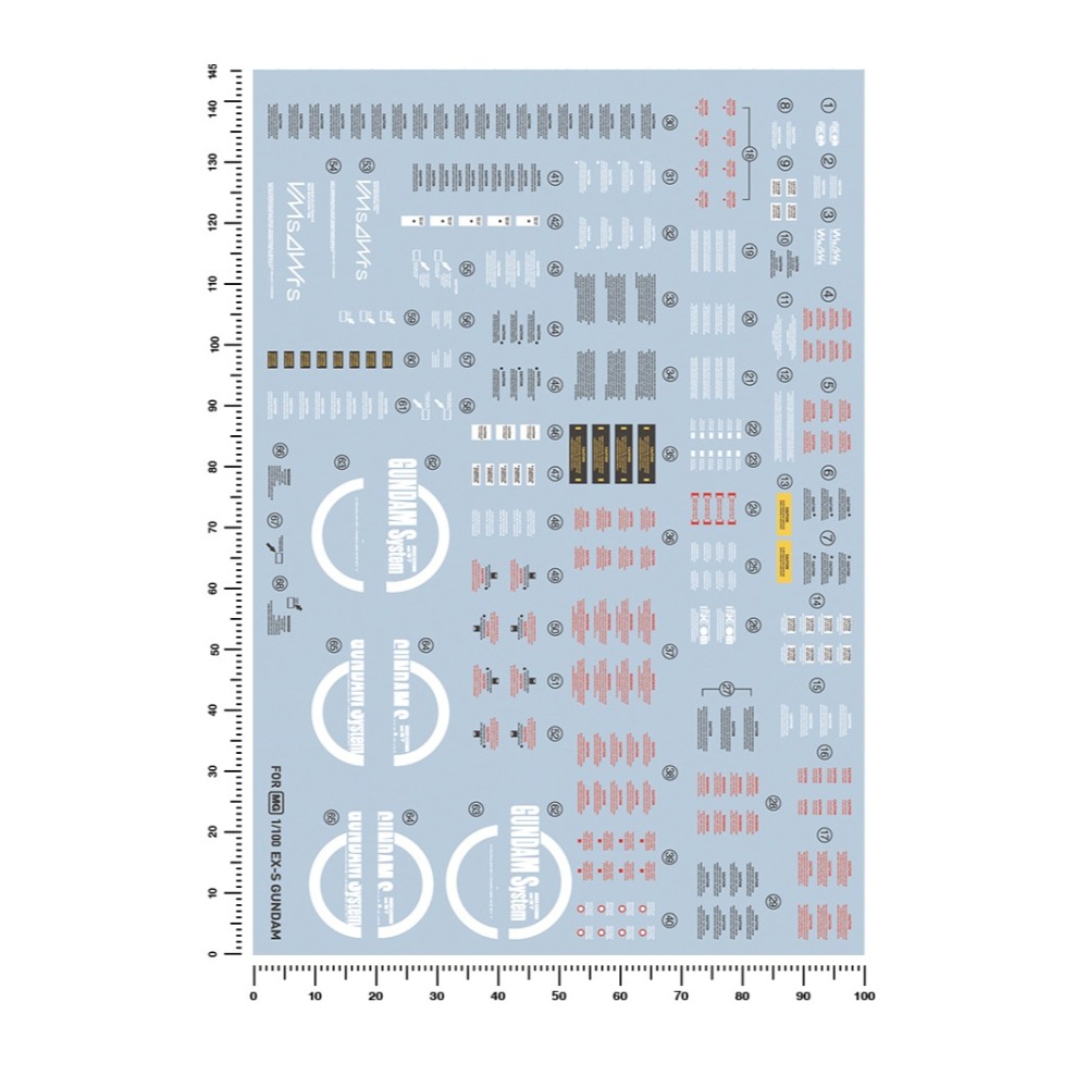 【Max模型小站】匠心社 MG S鋼彈Ver1.5專用高精度水貼 [MG207]-細節圖2