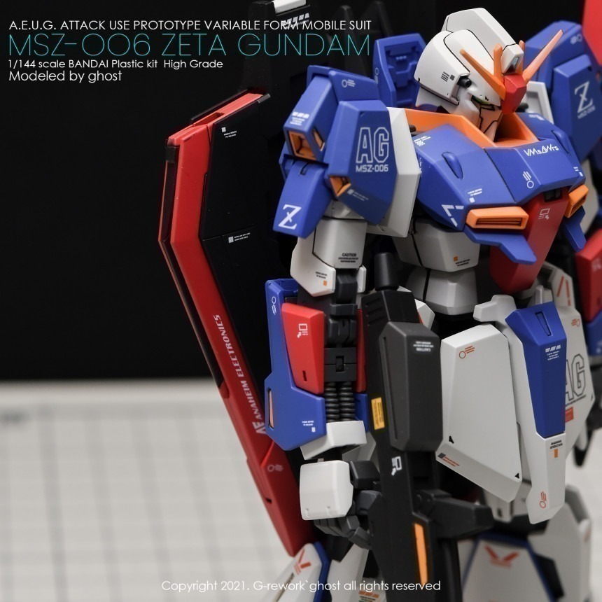 【Max模型小站】炎水貼 GHOST HGUC(29) Zeta Gundam MSZ-006 Z鋼彈 螢光水貼-細節圖6