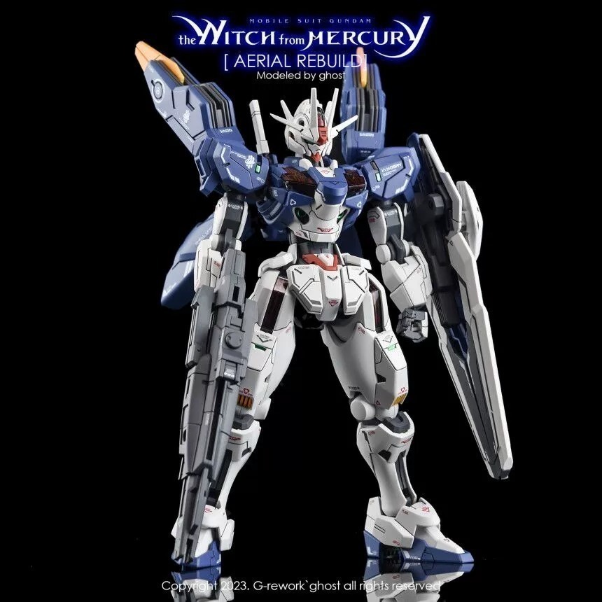 【Max模型小站】炎水貼 GHOST HG(70) 水星的魔女 風靈鋼彈 修改型 强化型 螢光水貼-細節圖5