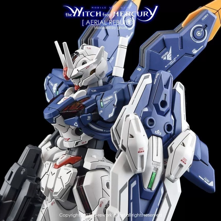 【Max模型小站】炎水貼 GHOST HG(70) 水星的魔女 風靈鋼彈 修改型 强化型 螢光水貼-細節圖6