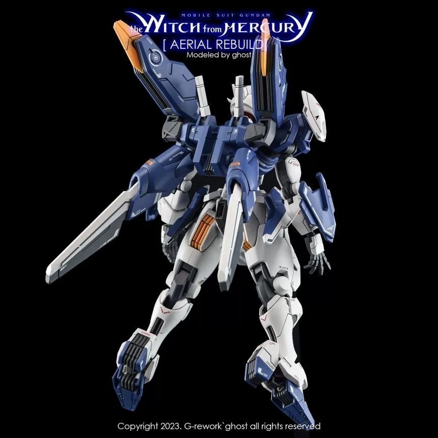 【Max模型小站】炎水貼 GHOST HG(70) 水星的魔女 風靈鋼彈 修改型 强化型 螢光水貼-細節圖7