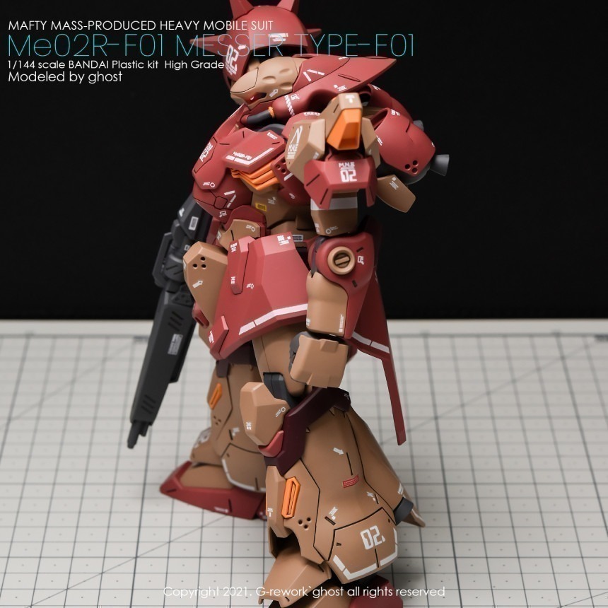 【Max模型小站】炎水貼 GHOST版 HGUC(42) 梅薩F01型量產型 螢光水貼-細節圖5