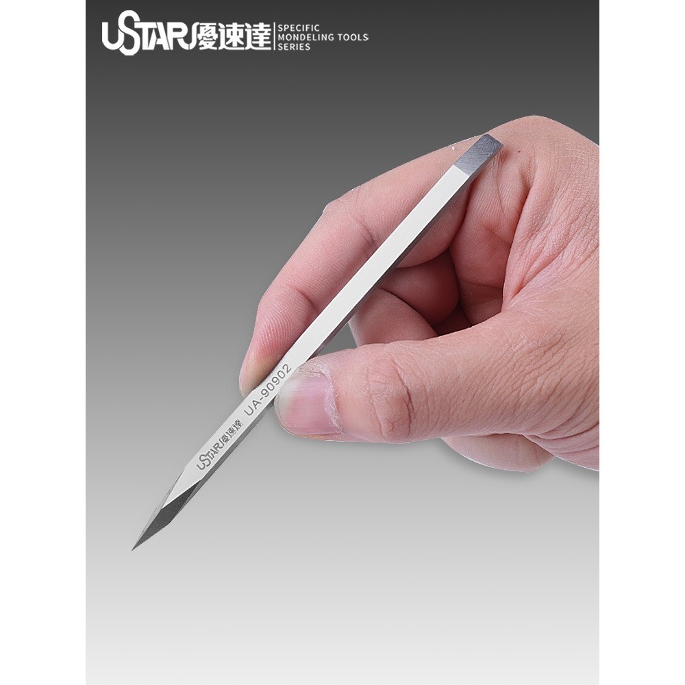 【Max模型小站】優速達 精密寬口推刀水口修邊細節改造工具(雙刀頭)90902-細節圖3