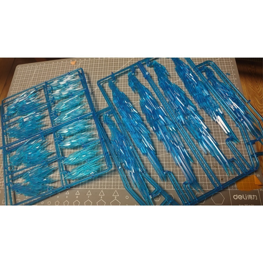 【Max模型小站】土王模型 MGEX 1/100 攻擊自由 光翼特效件配件包 漸變透明-細節圖2