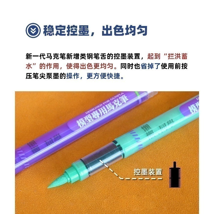【Max模型小站】懶懶同學 水性軟頭馬克筆 丙烯模型手辦塗裝上色工具(20色)-細節圖7