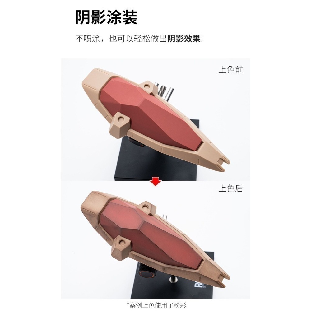 【Max模型小站】RAY的模型世界 乾掃筆 手塗平塗上色舊化 水性漆手塗上色模型工具-細節圖5