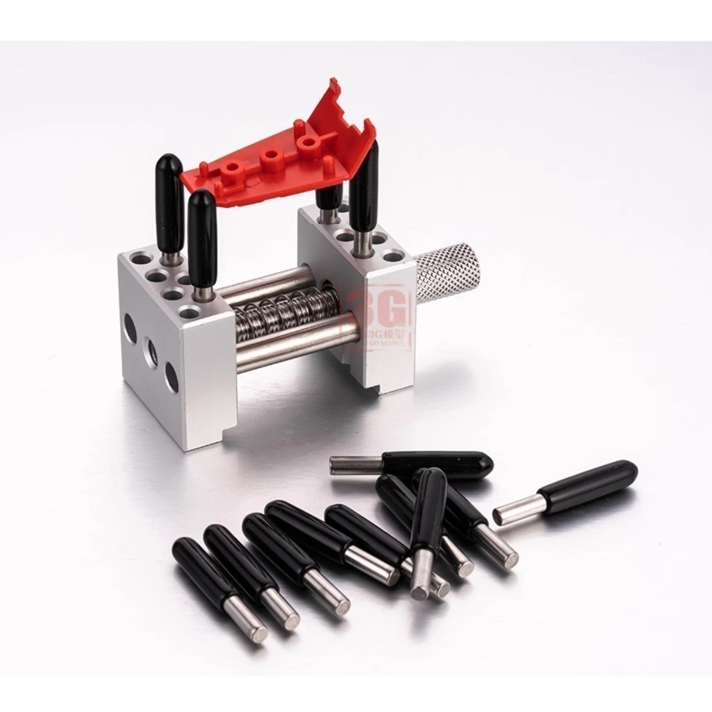 【Max模型小站】MAZHA 手持金屬迷你台鉗 拼裝製作塗裝改造夾具-細節圖4