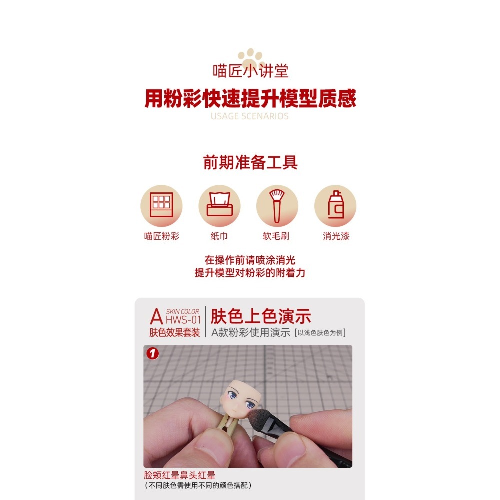 【Max模型小站】喵匠 HOBBY MIO 套裝固體粉彩-細節圖5