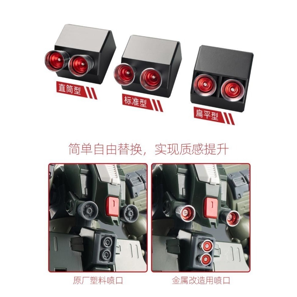 【Max模型小站】喵匠 鋼彈系機甲 改造用噴嘴系列 直筒型Z系列-細節圖4