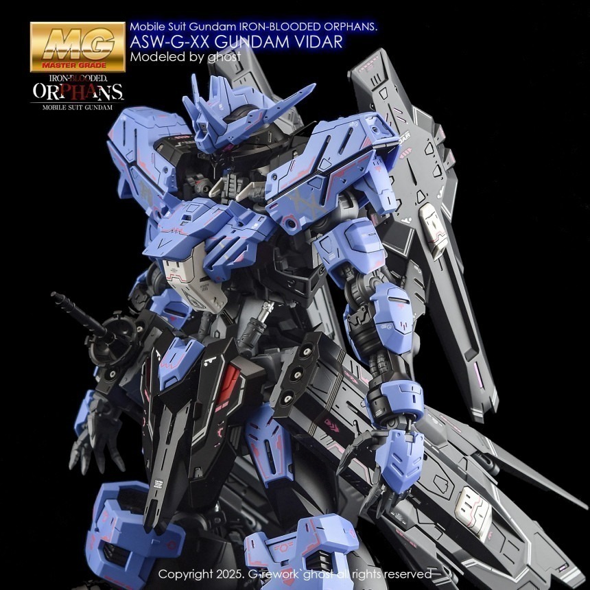 【Max模型小站】炎水貼 GHOST版 MG(91)維達爾 殘命鋼彈 鐵血孤儿團 高清 螢光 水貼-細節圖8