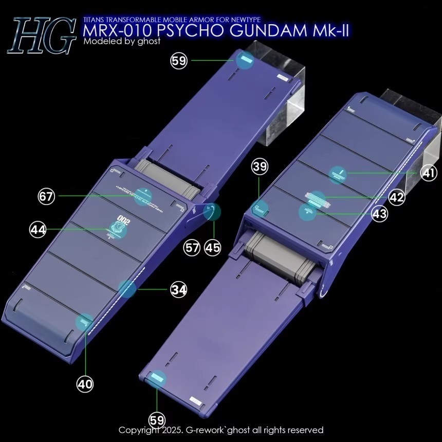 【Max模型小站】炎水貼 HGUC(109) 精神力鋼彈MK2 聯邦軍樣式 新吉翁樣式 高清螢光水貼-細節圖8