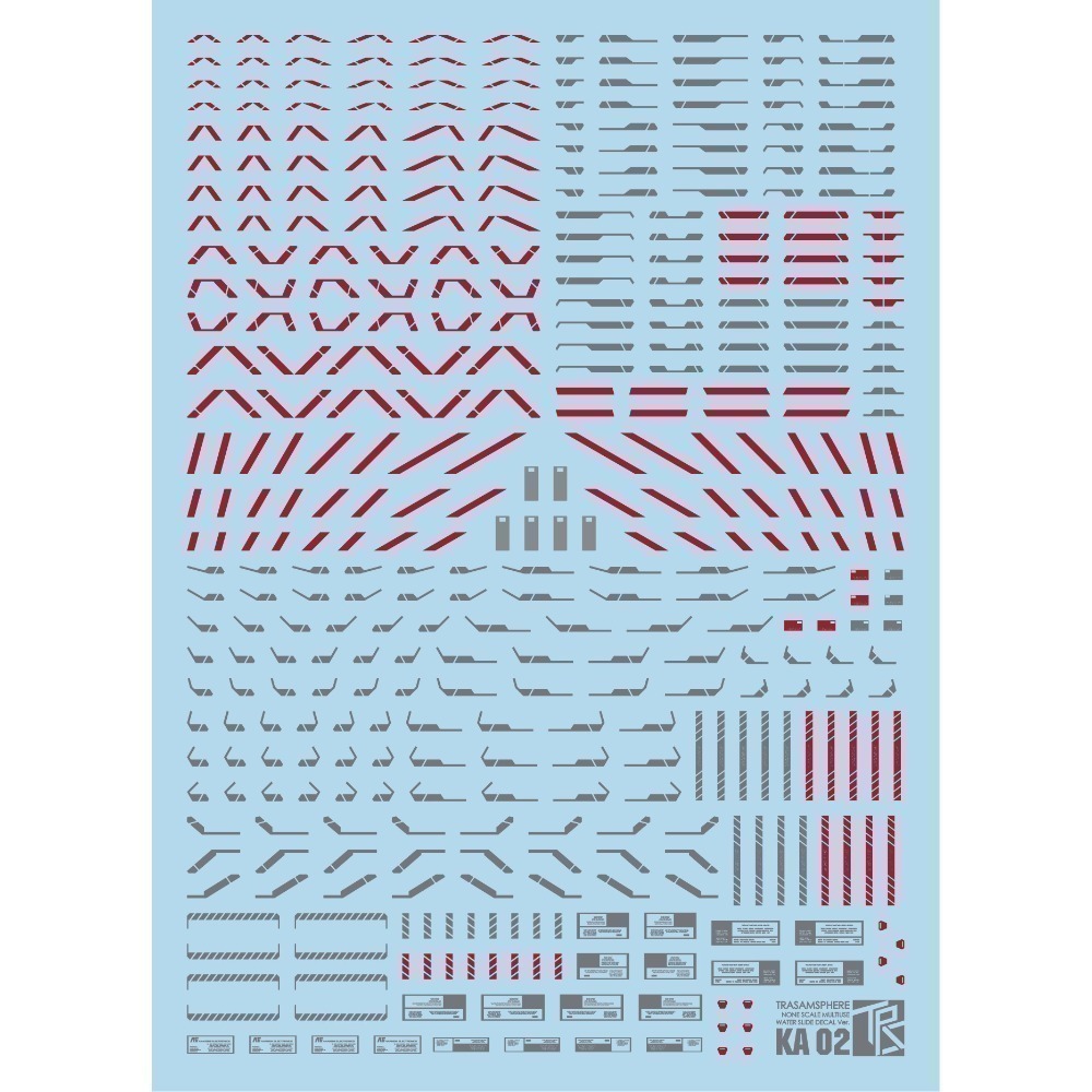 【Max模型小站】三紅領域 鋼彈模型 KA通用 卡版 KA版 標誌 細節水貼-規格圖9