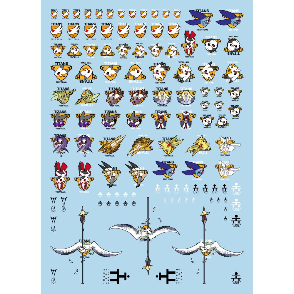 【Max模型小站】三紅領域 無比例 AOZ 迪坦斯的旗幟下 兔子團 通用水貼 警告標示-細節圖6