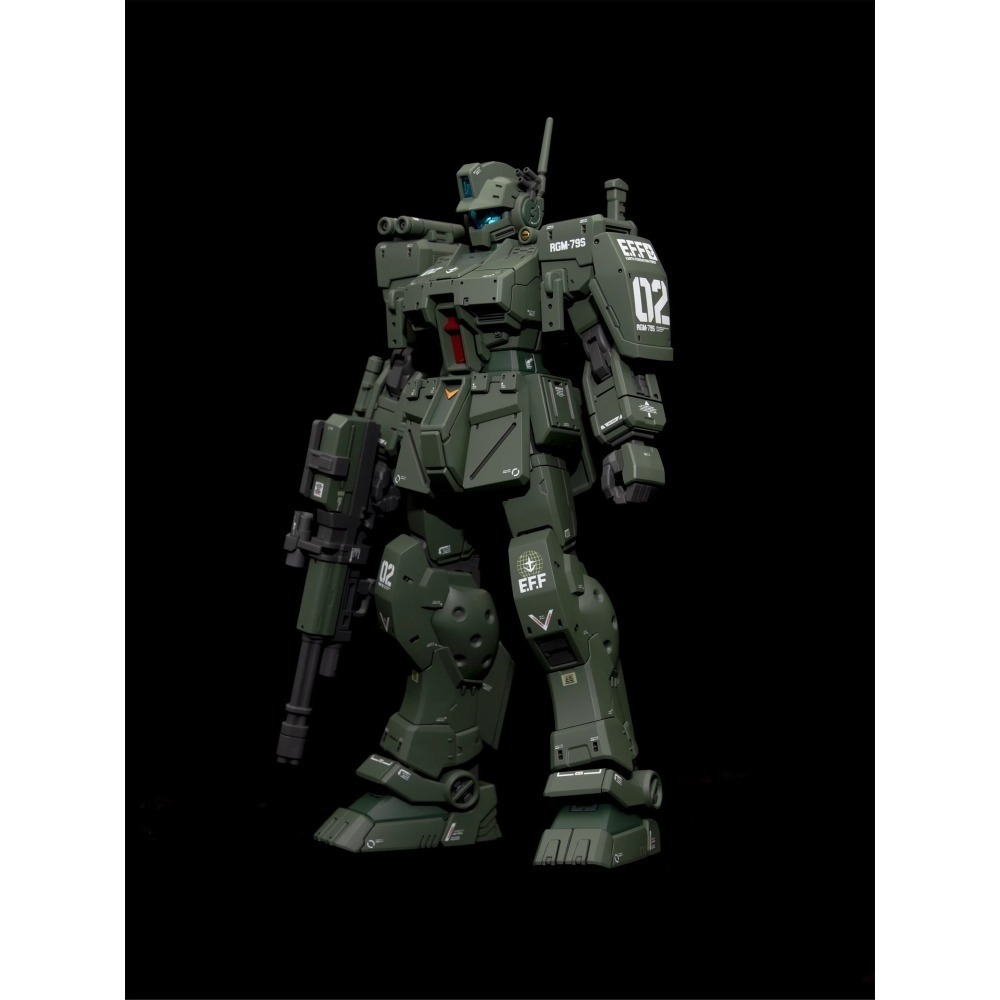 【Max模型小站】EVO HG(42) RGM-79S 吉姆斯巴達 黑狗小隊 隊長機 螢光水貼-細節圖6