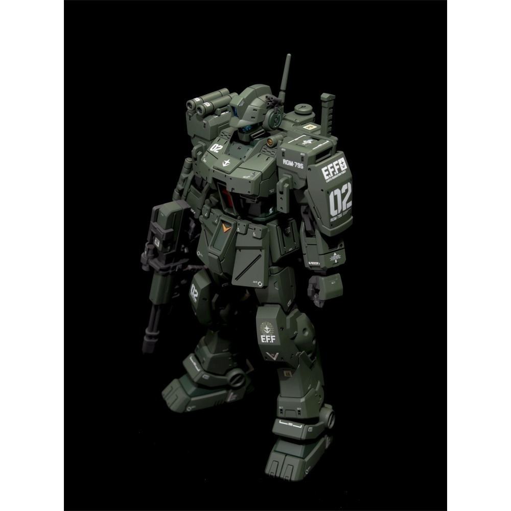 【Max模型小站】EVO HG(42) RGM-79S 吉姆斯巴達 黑狗小隊 隊長機 螢光水貼-細節圖7