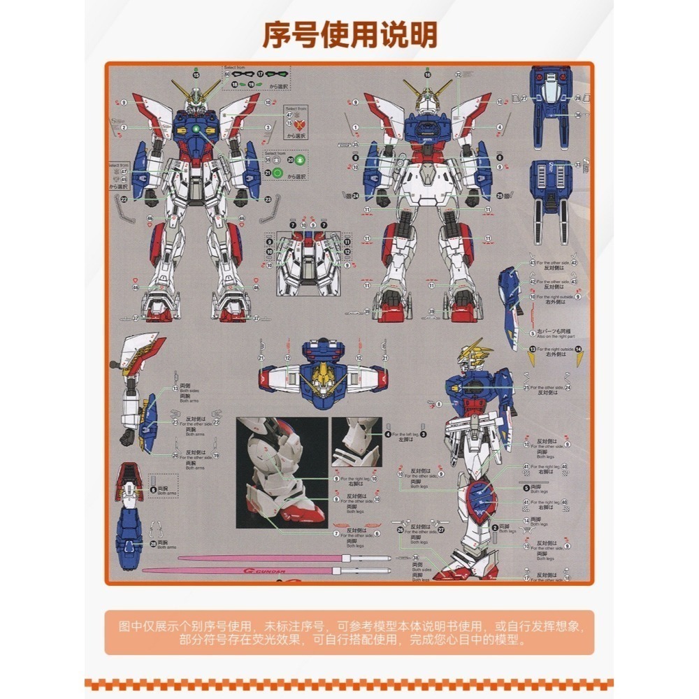 【Max模型小站】GUGU RG 042 1/144 閃光鋼彈 模型專用高清水貼-細節圖3