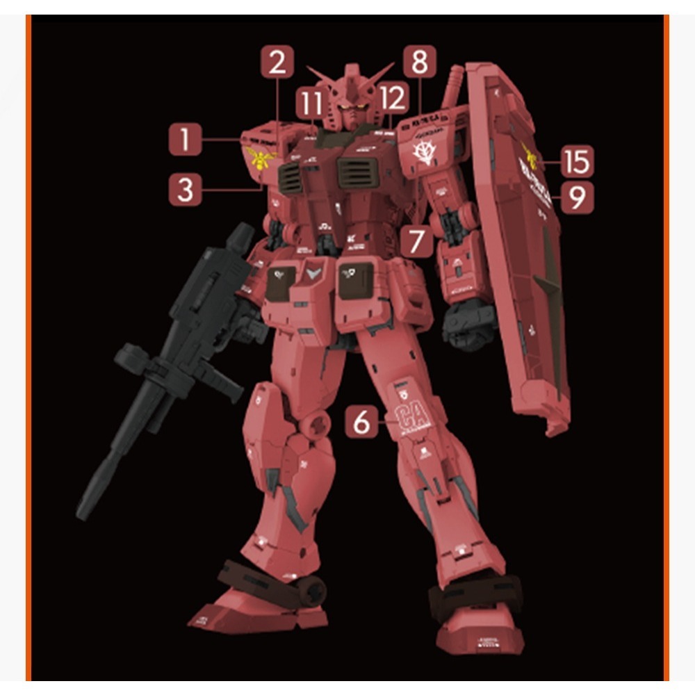 【Max模型小站】GUGU T20 胖虎元祖 MG比例 藤原浩 夏亞配色 高清水貼-細節圖3