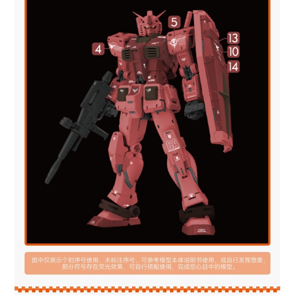 【Max模型小站】GUGU T20 胖虎元祖 MG比例 藤原浩 夏亞配色 高清水貼-細節圖5