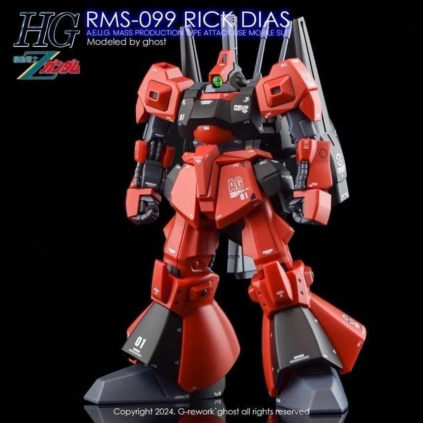 【Max模型小站】炎水貼 GHOST HGUC(02) 里克迪亞斯 模型 Rick Dias MSA-099 螢光水貼-細節圖6