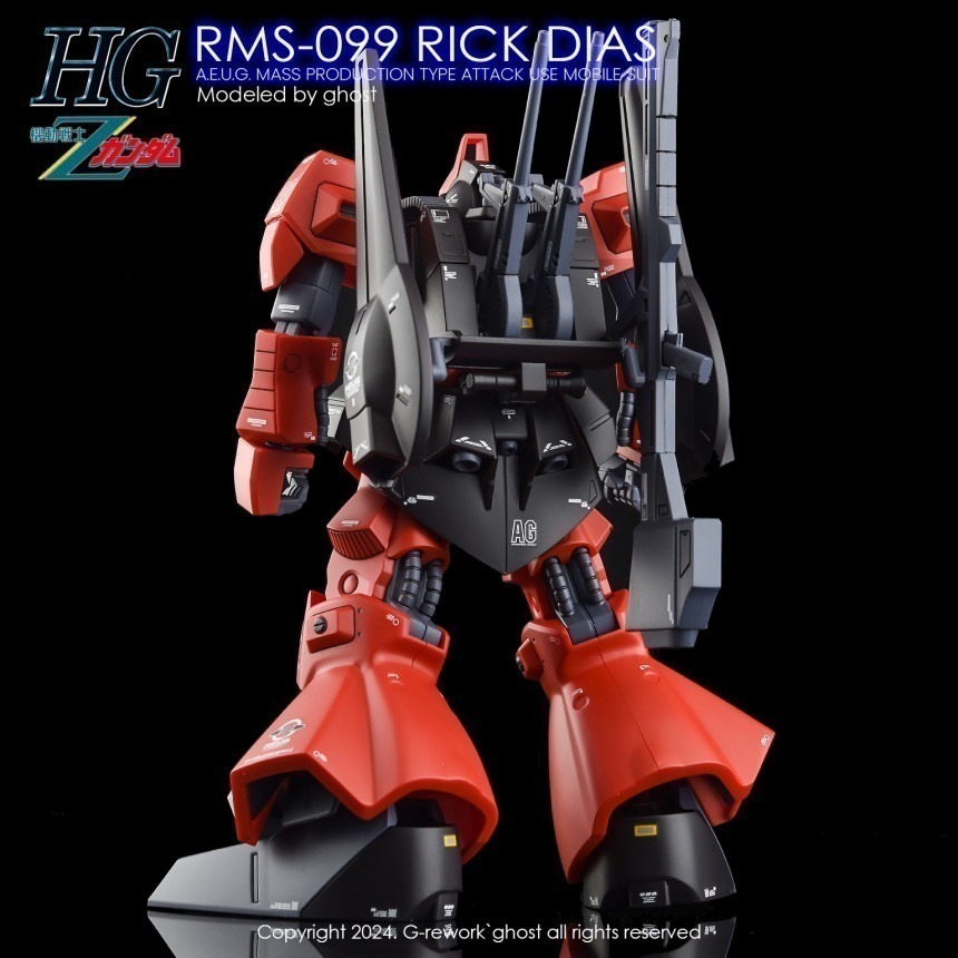 【Max模型小站】炎水貼 GHOST HGUC(02) 里克迪亞斯 模型 Rick Dias MSA-099 螢光水貼-細節圖7