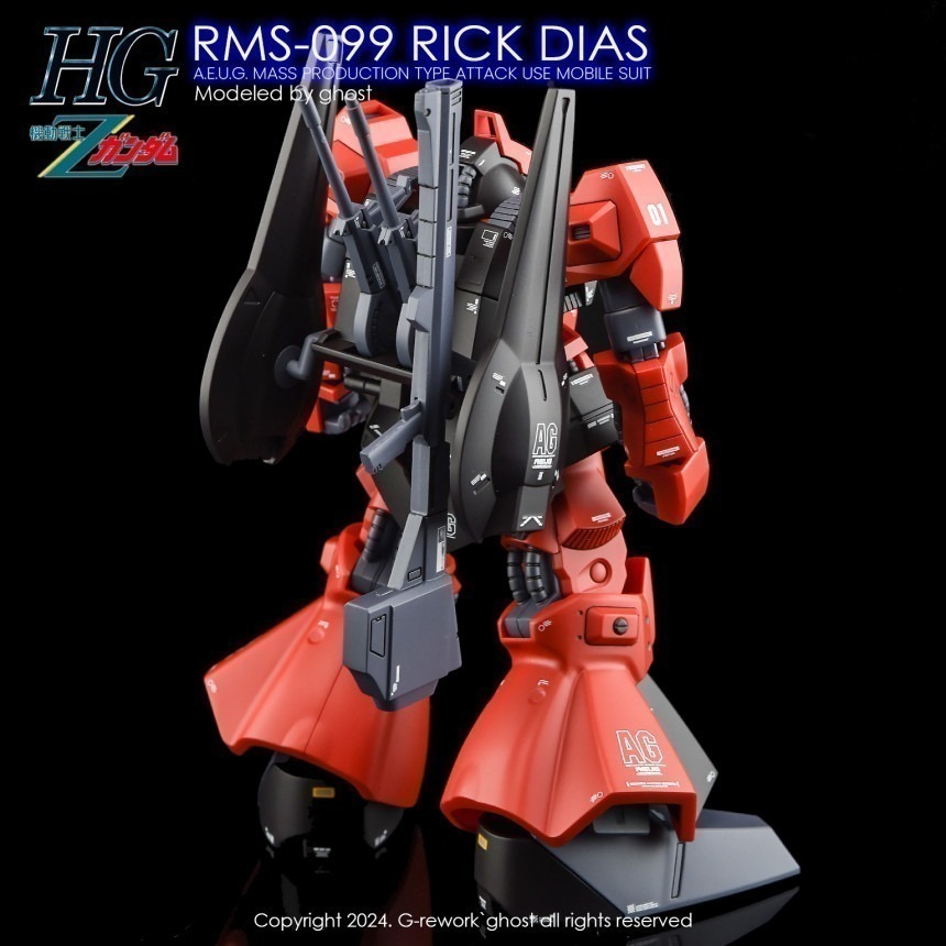 【Max模型小站】炎水貼 GHOST HGUC(02) 里克迪亞斯 模型 Rick Dias MSA-099 螢光水貼-細節圖8