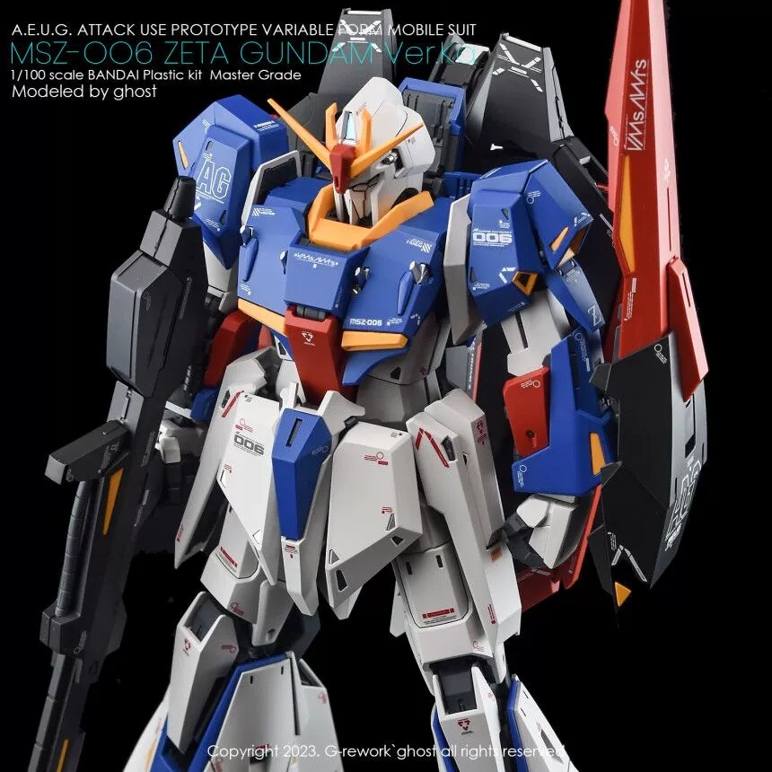 【Max模型小站】炎水貼 GHOST原創 MG(05) Z鋼彈 卡版 ZETA Ver.Ka 20周年 螢光水貼-細節圖7