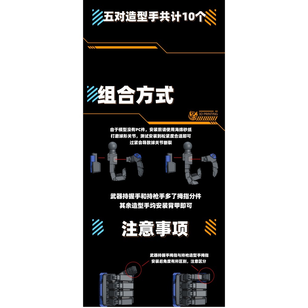 【Max模型小站】菲尼克斯 D-23 鋼彈 HG GQuuuuuuX 吉庫艾克斯模型 造型手-細節圖4