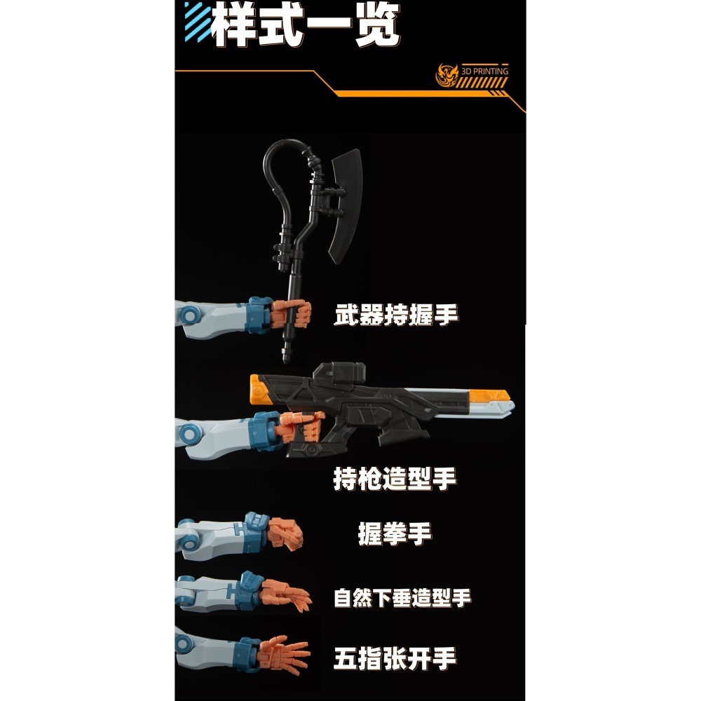 【Max模型小站】菲尼克斯 D-23 鋼彈 HG GQuuuuuuX 吉庫艾克斯模型 造型手-細節圖3