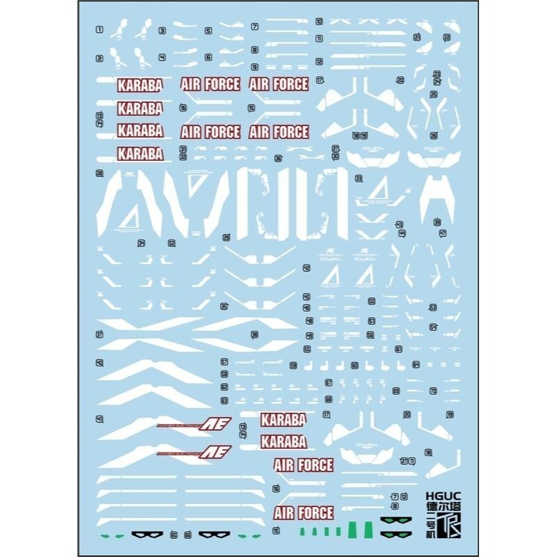 【Max模型小站】三紅領域 HG 台場限定 德爾塔鋼彈 二號機 DELTA 2號機 水貼-細節圖2