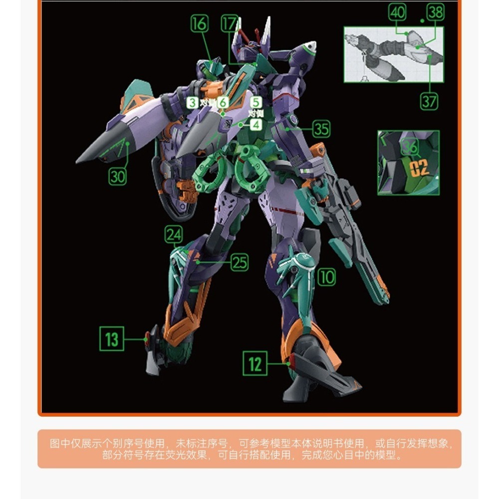 【Max模型小站】GUGU HG 1/144 吉弗雷德 吉庫艾克斯2號機 GFRED 高清 水貼-細節圖3