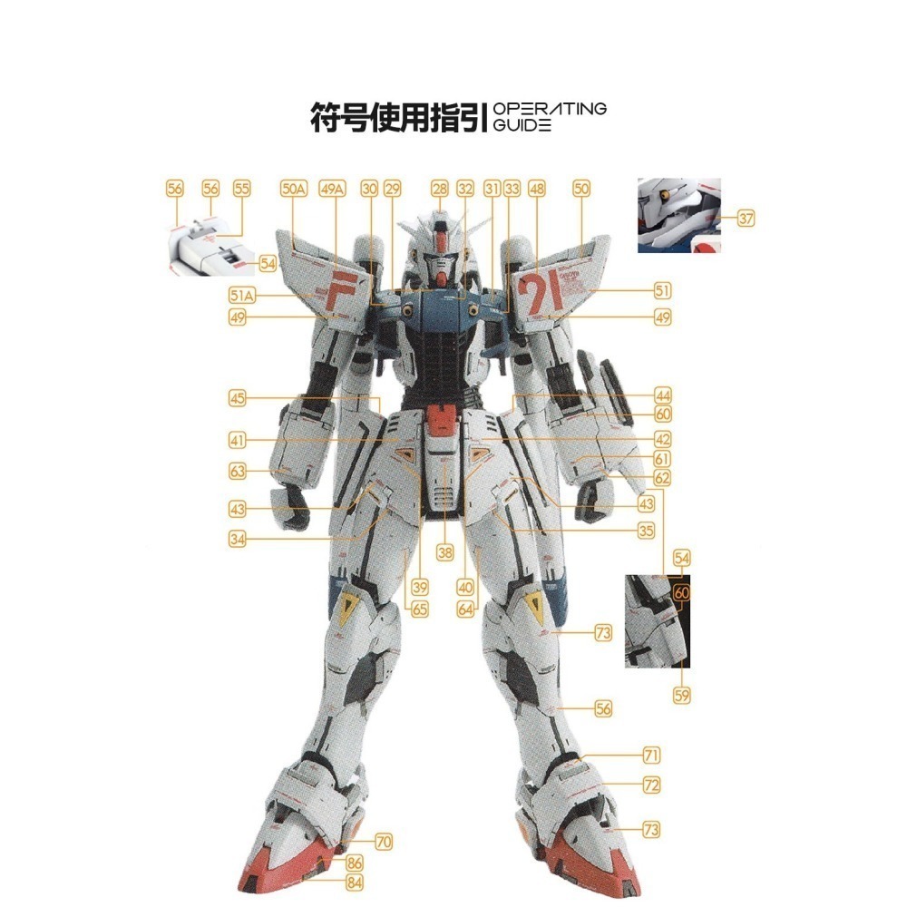 【Max模型小站】GUGU MG 1/100 F91 2.0 NAOKI範例樣式 高清 水貼-細節圖3