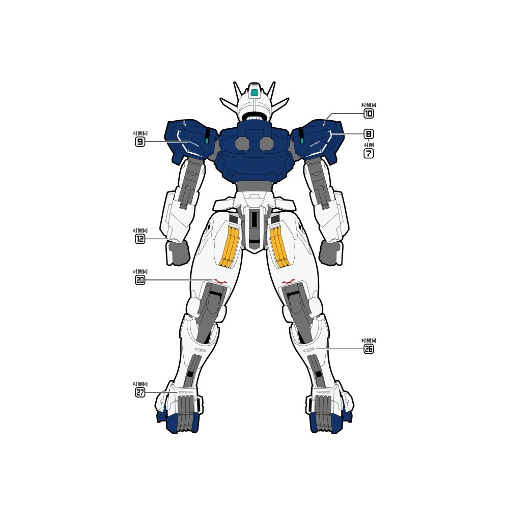 【Max模型小站】三紅領域 HG 水星的魔女 風靈 修改型 刻痕 炫彩 水貼-細節圖5