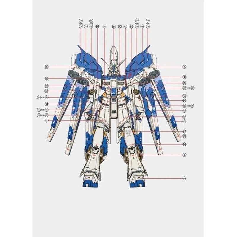 【Max模型小站】拾壹零 RG 1/144 RX-93-V2 海牛鋼彈阿姆羅(MB樣式).高清水貼-細節圖3