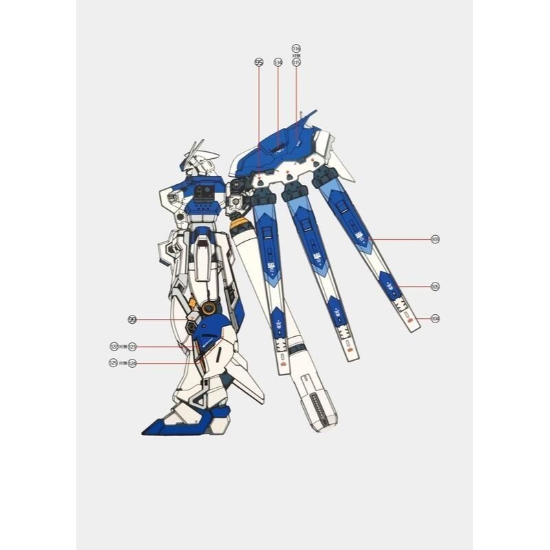 【Max模型小站】拾壹零 RG 1/144 RX-93-V2 海牛鋼彈阿姆羅(MB樣式).高清水貼-細節圖5