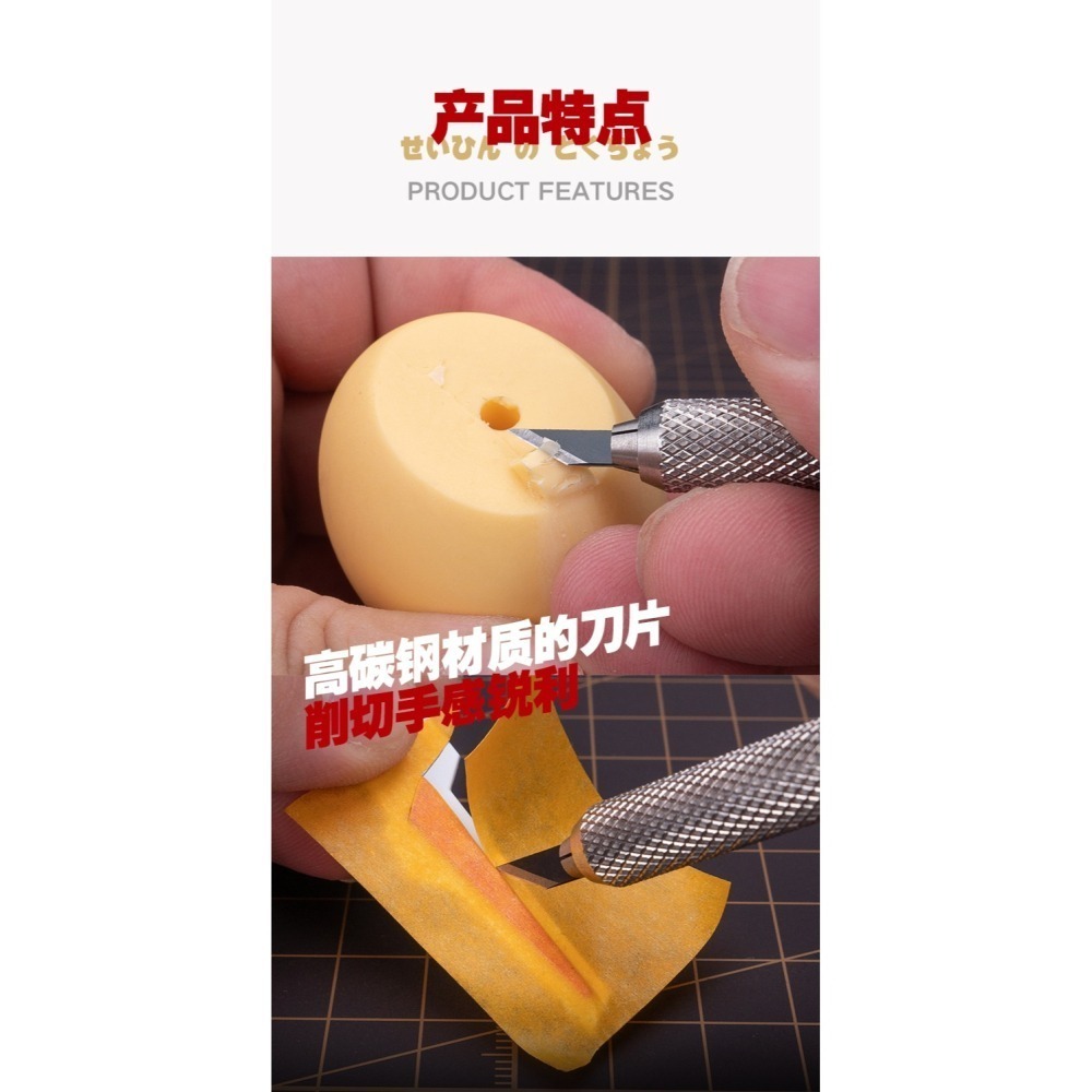 【Max模型小站】喵匠 筆刀 HMK-01 刀片 窄刃/ 寬刃 田宫 OLFA 可用(30枚入)-細節圖5