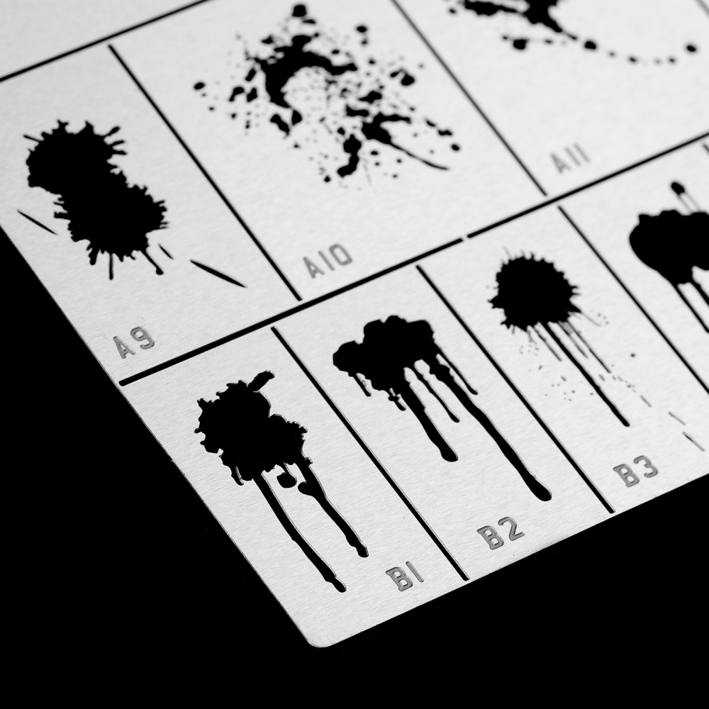 【Max模型小站】艾烈臣 AJ0118科幻 求生血跡飛濺場景舊化模型工具漏噴板-細節圖4