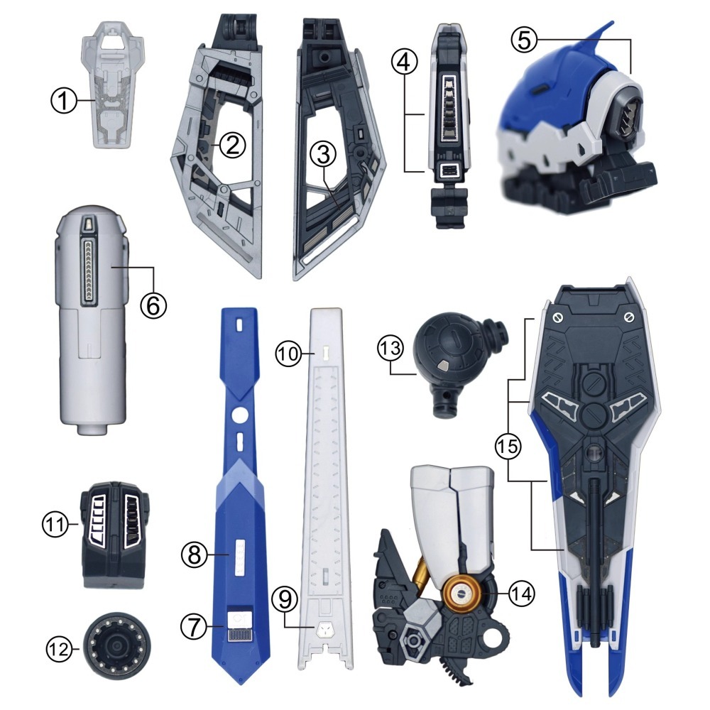 【Max模型小站】新月 海牛鋼彈(RG) 阿姆羅模型細節改造金屬蝕刻片-細節圖2