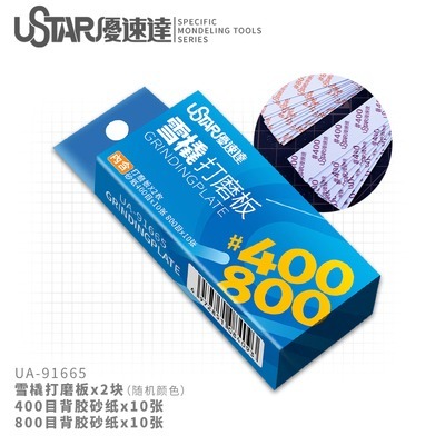 【Max模型小站】U-Star 優速達模型工具雪橇打磨板 +背膠砂纸 打磨器組 UA-91665~91667-規格圖5