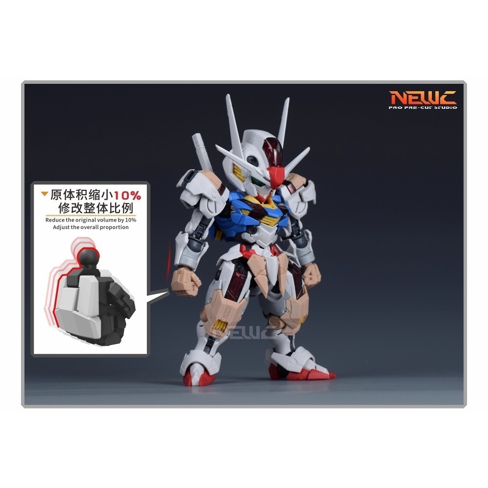 【Max模型小站】新月 (MGSD) 風靈鋼彈 水星魔女 細節造型手+特效件-細節圖6