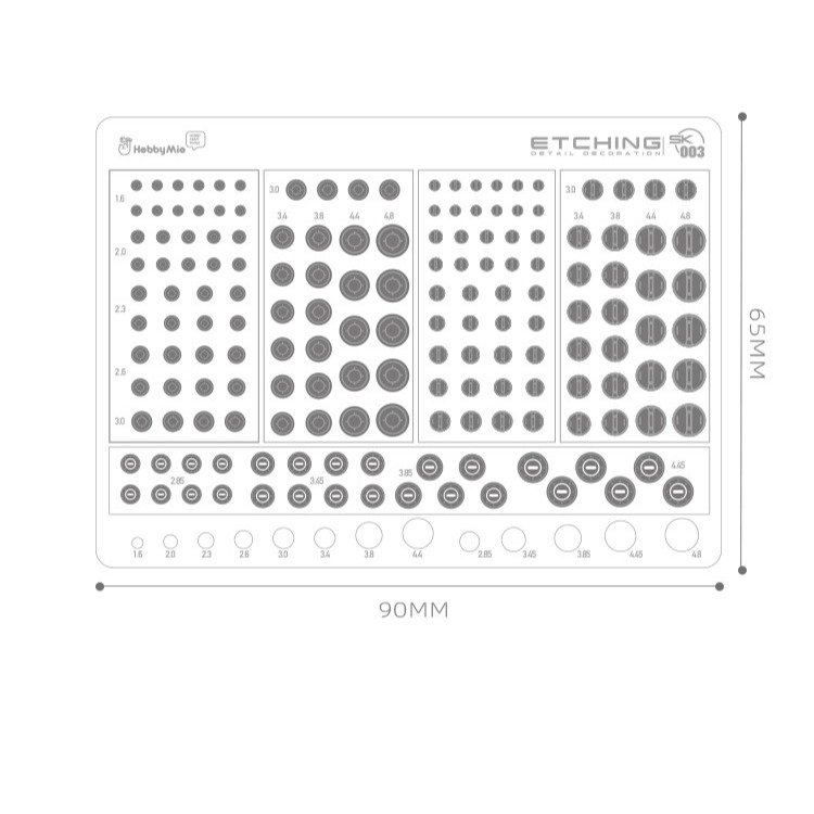【Max模型小站】喵匠HOBBY MIO 模型通用高精度細節改造蝕刻片SK系列 超薄 海量細節-細節圖7