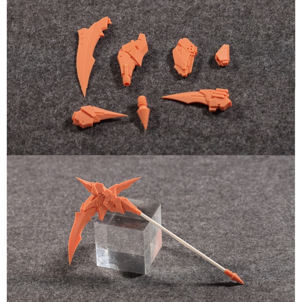 【Max模型小站】菲尼克斯 A-17 惡魔之鐮 鐮刀 1/144比例 鋼彈模型通用武器改件配件-細節圖2