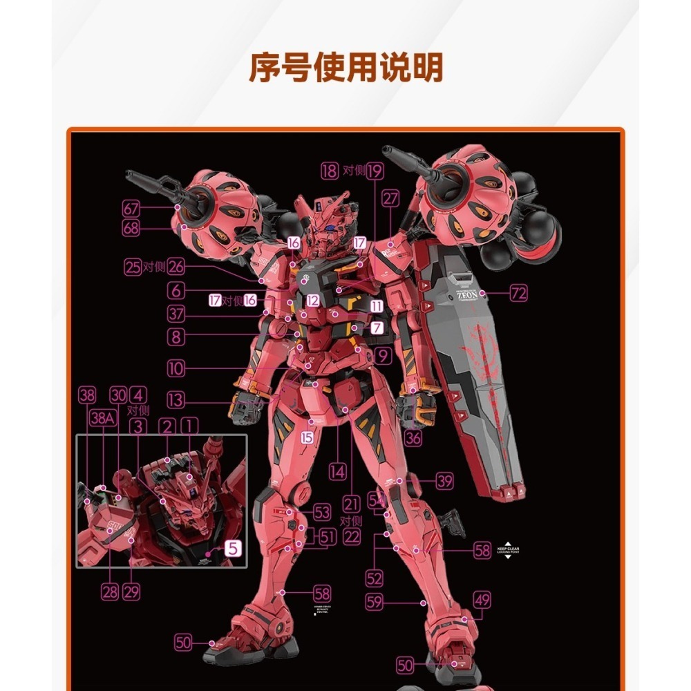 【Max模型小站】GUGU HG 1/144 紅白鋼彈 跨時之戰 高清 水貼-細節圖2